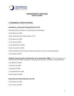 Informe 2004 - Transparencia Mexicana