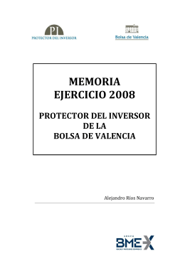 MEMORIA EJERCICIO 2008