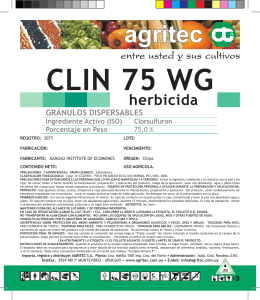 herbicida CLIN 75 WG