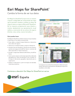 Esri Maps for SharePoint®