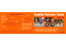A Summer Camp where children can improve their English while