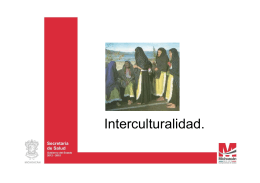 Interculturalidad. - Secretaría de Salud