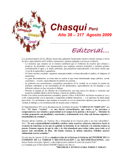 CHASQUI Perú Año 38 - 317 Agosto 2009