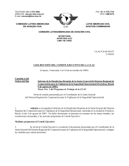 CLAC/CE/69-NE/07 - Comisión Latinoamericana de Aviación Civil
