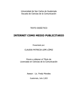Internet - Biblioteca Central - Universidad de San Carlos de
