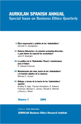 AURKILAN Spanish Annual - Special Issue on Business Ethics