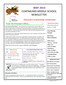 coatimundi middle school newsletter