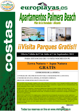 bnd 1031 hotel palmera beach - terra y aqua natura
