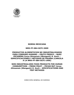 norma mexicana nmx-ff-084-scfi-2009 productos