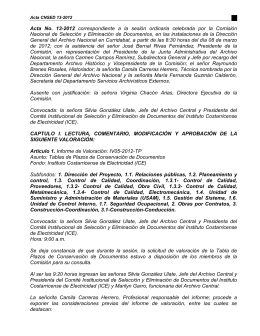 Acta N° 13-2012 - Archivo Nacional de Costa Rica
