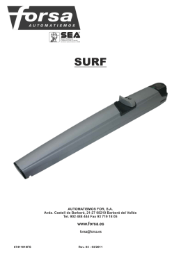 Manuale SURF rev 03 ESP