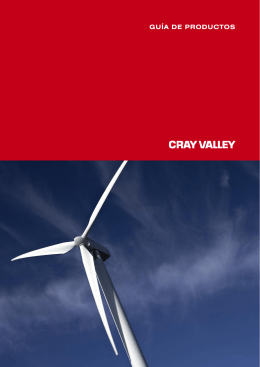 Catálogo gel coats de poliéster Cray Valley