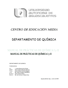 departamento de química - Universidad Autónoma de Aguascalientes