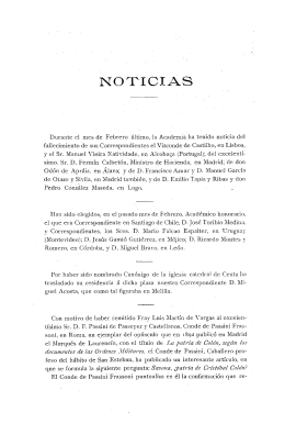Noticias. Boletín de la Real Academia de la Historia, tomo 74 (marzo