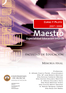 MEMORIA FINAL - Universidad de Murcia