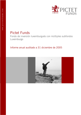 Pictet Funds - OficinaDirecta