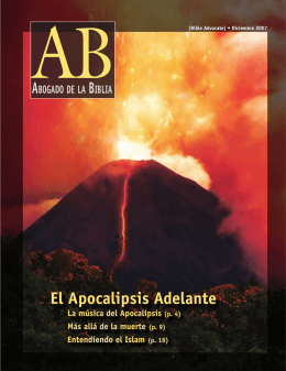 El Apocalipsis Adelante - The Bible Advocate Online