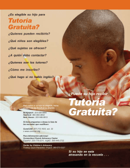 Tutoría - Center for Children`s Advocacy