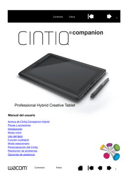 Manual del usuario Cintiq Companion Hybrid