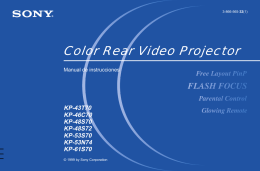 Color Rear Video Projector