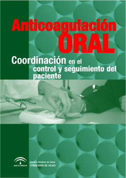 Anticoagulación oral - asociación española enfermería especialistas