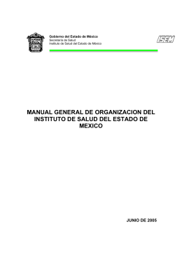 manual general de organizacion del instituto de salud del estado