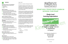 Kindergarten - Phoenix Elementary School District #1