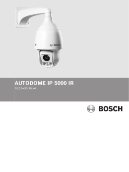 Guía de instalación - Bosch Security Systems