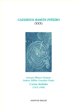 CADERNOS RAMÓN PIÑEIRO (XXX) Cartas habidas