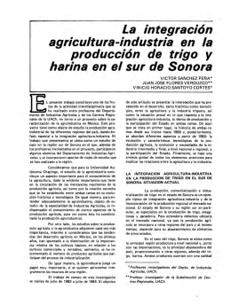 La integración agricultura-industria en la producción de trigo y