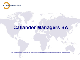 Callander Managers