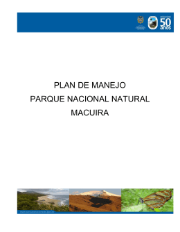 Plan de Manejo PNN Macuira - Parques Nacionales de Colombia