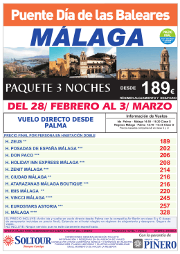 málaga - Viatges Manacor