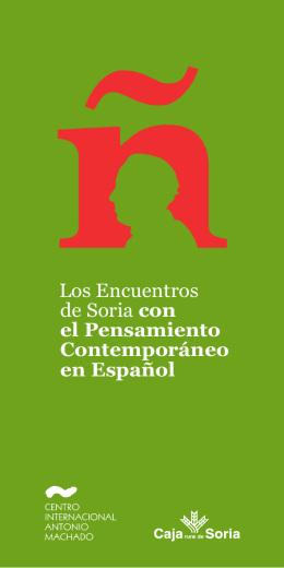 Los Encuentros de Soria con el Pensamiento Contemporáneo en