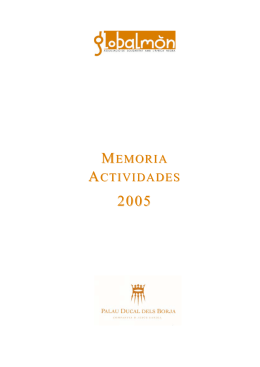 MEMORIA ACTIVIDADES
