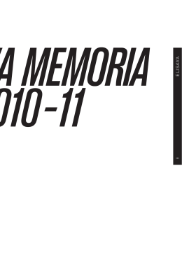 ELISAVA - Memoria 2010-2011