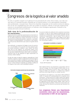 Congresos: de la logística al valor añadido