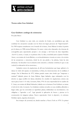 Cesc Gelabert: catálogo de existencias