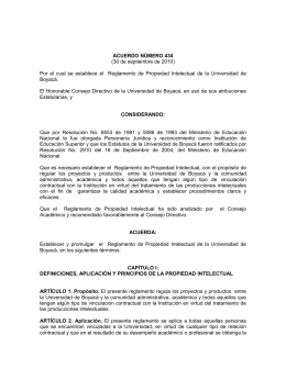ACUERDO NÚMERO 324 - Universidad de Boyacá