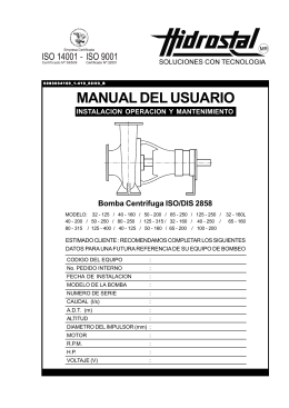 manual de bomba centrifuga hidrostal