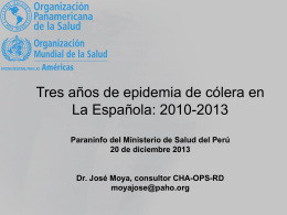 Epidemia de cólera República Dominicana 2010-2013