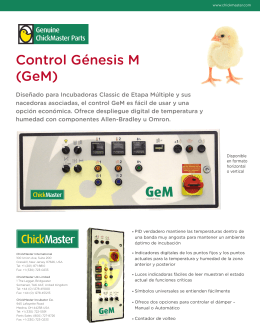 Control Génesis M (GeM)