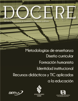 Revista Docere No. 8 - Universidad Autónoma de Aguascalientes