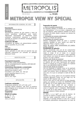 Ficha técnica METROPOX VIEW NY SPECIAL