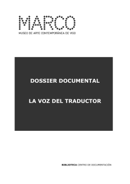 Dossier documental La Voz del Traductor_cast
