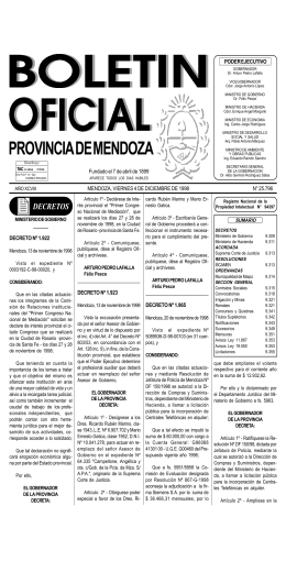 decretos - Gobernación de Mendoza