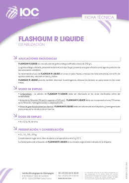FT FLASHGUM R LIQUIDE (ES) - Institut Oenologique de Champagne