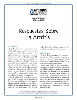 Respuestas Sobre la Artritis - ARC
