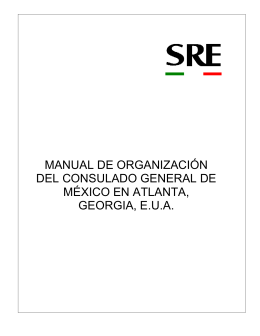manual de organización del consulado general de méxico en