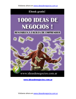 Ponencia Manuel Carneiro. 05-03-2014. Libro 1000 ideas de
